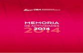 Memoria de Actividades - CEA 2014