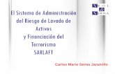 Modelo Basado en Riesgos Para La Aplicación de Programas de Prevención Del Lavado de Dinero y Del Financiamiento Del Terrorismo-SARLAFT de Colombia