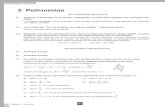 Ejercicios matemáticas 4º tema 2: Polinomios