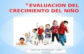 Evaluacion Del Crecimiento Del Niño