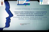 Innovación Tecnológica y Conocimiento Como Herramientas Del Contexto, Fernández j.