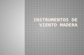 Instrumentos de Madera