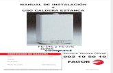 Manual Caldera Fagor Super Compact FE24E y FE27E