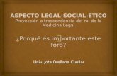 ASPECTO LEGAL-SOCIAL-ÉTICO DEL CERTIFICADO DE DEFUNCIÓN