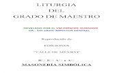 Liturgia Maestro Mason Rito Escoces Develado por VM. Príncipe Gurdjieff
