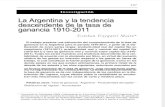 Maito Esteban Ezequiel - La Argentina y La Tendencia Descendente de La Tasa de Ganancia 1910-2011-Libre