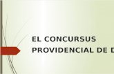 4. Provid. - El CONCURSUS Providencial de Dios. Español