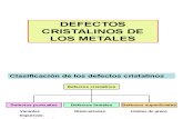 Defectos Cristalinos de Los Metales