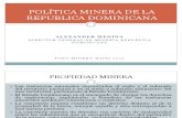 Politica Minera de Republica Dominicana