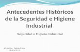 Antecedentes Históricos de La Seguridad e Higiene Industrial