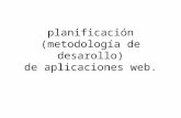 Planificacion de La Metodologia Web