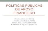 Políticas Públicas de Apoyo Financiero