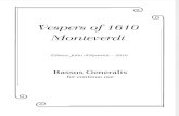 Monteverdi - Vespers (Bassus Generalis)