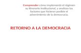 Retorno a La Democracia Chile