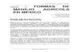 Formas de Manejo Agrícola en México