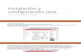 Instalación Configuración Java Instalación Configuración Java.