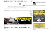 Clases de Periodismo, Consumo de Contenido Digital en Perú Aumentó en 50%