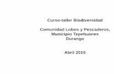 Biodiversidad en la comunidad Lobos y pescaderos Tepeh Durango