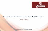 Calendario Entrenamiento Amway Colombia