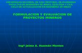 81504158 1 Formulacion y Evaluacion de Proyectos Mineros