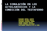 DER.CIV. III - SIMULACIÓN DE LOS ACTOS JURÍDICOS Y LA CONDICIÓN DEL TESTAFERRO