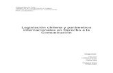 . Legislación chilena y parámetros internacionales en Derecho a la Comunicación.