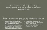 Introduccion Historia de la Experiencia Estetica