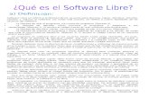 Software Libre Se Refiere a La Libertad de Los Usuarios Para Ejecutar