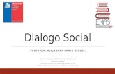 Dialogo Social ESCUELA NACIONAL DE FORMACIÓN SINDICAL 2015 “NUEVOS LÍDERES” CENTRAL UNITARIA DE TRABAJADORES DE CHILE SUBSECRETARÍA DEL TRABAJO – MINISTERIO.