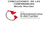 CONCLUSIONES DE LAS CONFERENCIAS Nicole Marrder.