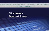 Sistemas Operativos Prof: Ing. Jimi Quintero Universidad Politécnica Territorial de Mérida “KLEBER RAMIREZ”