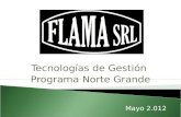 Tecnologías de Gestión Programa Norte Grande Mayo 2.012.