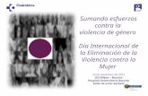 Sumando esfuerzos contra la violencia de género Día Internacional de la Eliminación de la Violencia contra la Mujer 25 de noviembre de 2015 OSI Bilbao.