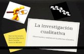 La investigación cualitativa Observación y análisis de la práctica educativa García Coronado Jiménez Martínez Ruíz Ceceña Zamora Muñoz.