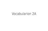 Vocabularion 2A. Parte 1 Escribe los infinitivos.