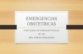 EMERGENCIAS OBSTETRICAS POST-GRADO DE EMERGENTOLOGIA HC IPS DRA. KARINA FERNANDEZ.