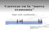 Carreras en la “nueva economía” Algo está cambiando… Profesora Andrea G. Rivero RRHH 2015.