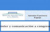 Espacio para imagen Póster y comunicación a congreso Antonio Guerrero Espejo.