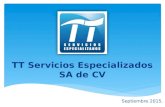TT Servicios Especializados SA de CV Septiembre 2015.