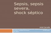 Sepsis, sepsis severa, shock séptico Ariel Carvallo Curso de sistemáticas de guardia, residencia de clínica médica, hospital Pirovano. 19 de junio de 2015.