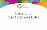 Control de constitucionalidad Prof. Lorna Medina Calvo.