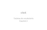 C1v1 Tarjetas de vocabulario Español 2. Activo/a.