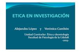 UC Etica - PPT Etica en Investigacion 2013