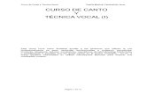 Curso de Canto y Técnica Vocal - I