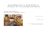 Sociedad y política. Jorge Benedicto.
