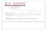 Boletín de Actualización B.A. TANGO - Buenos Aires Tango Nº 222-1