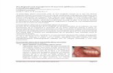 El Diagnóstico y Manejo de La Estomatitis Aftosa Recurrente. Traducción