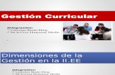 Dimensión, Proceso e Instrumento - Gestión Curricular