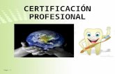 La Certificación Profesional