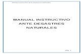 Manual Instructivo Ante Desastres Naturales